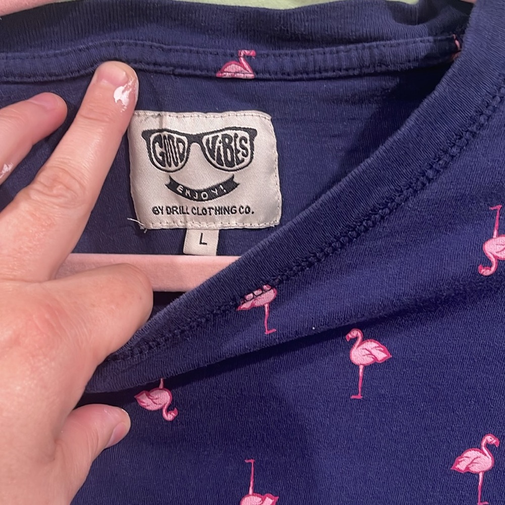 Funky flamingo basic tee - Picture 2 of 2